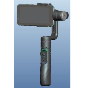 3-Eixos DIY Bluetooth Brushless Handheld Plastic Gimbal para telefone inteligente AFI V1